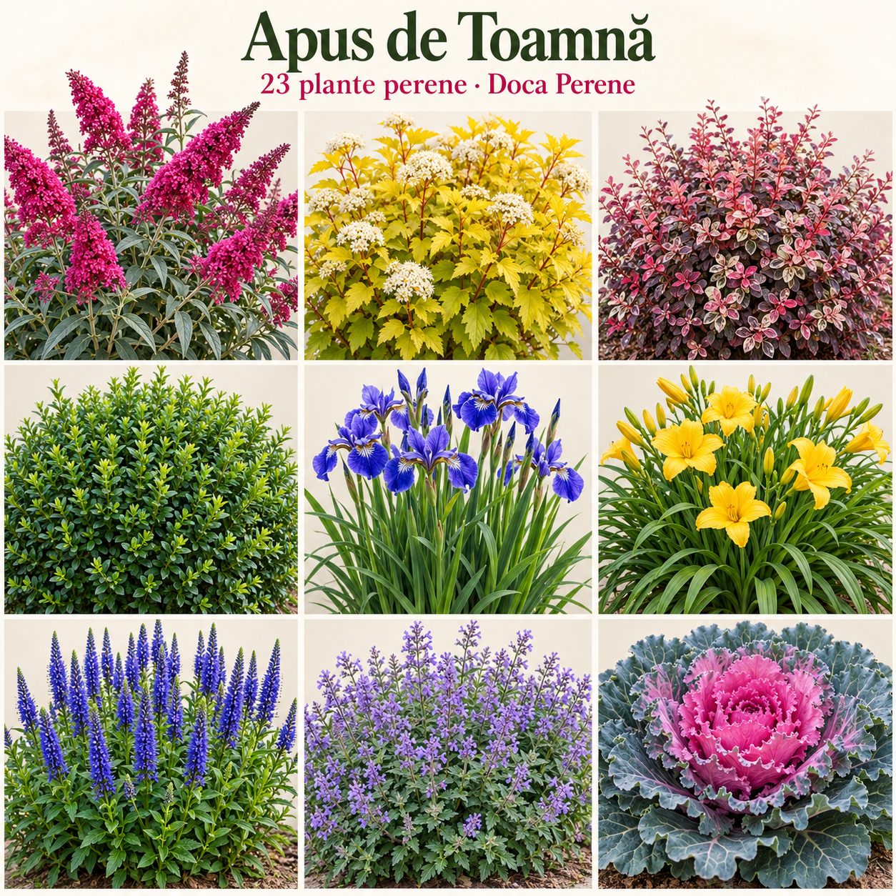 Apus de Toamnă - Pachet cu flori perene de toamnă pentru grădină