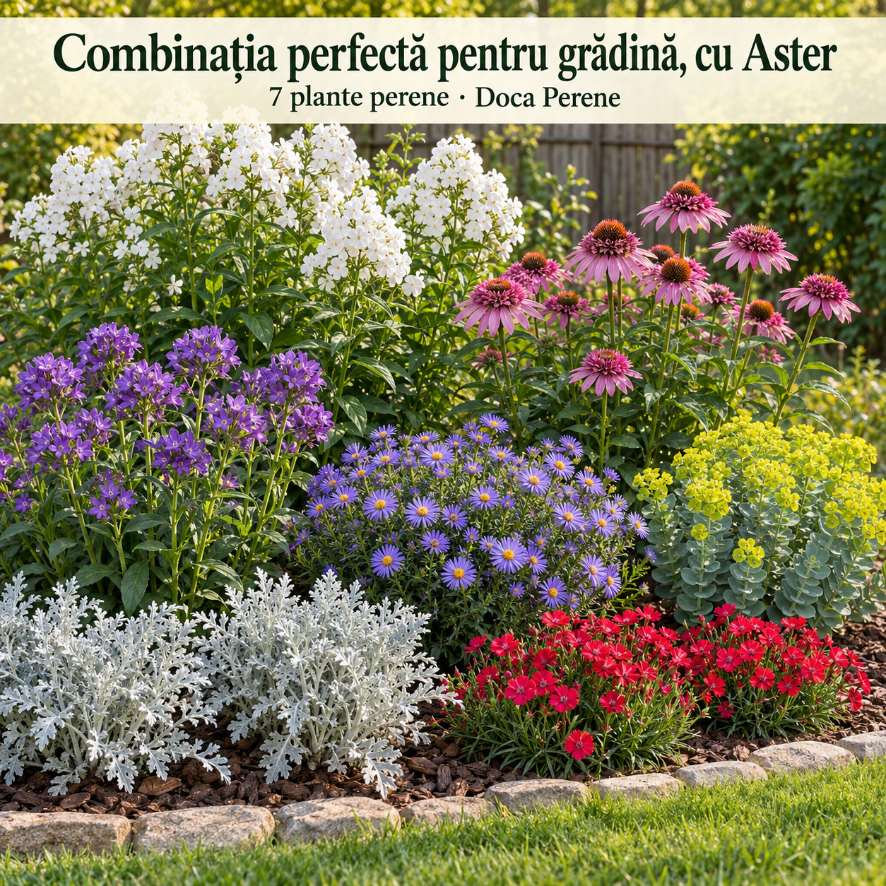 Combinația perfectă pentru grădină, cu Aster