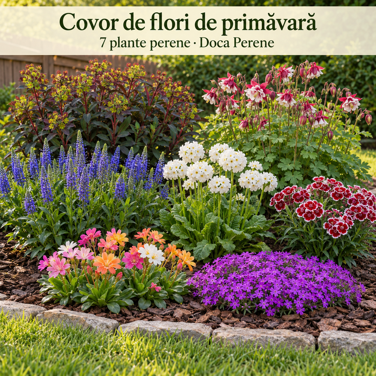 Covor de flori de primăvară – 7 perene joase pentru borduri și rocării