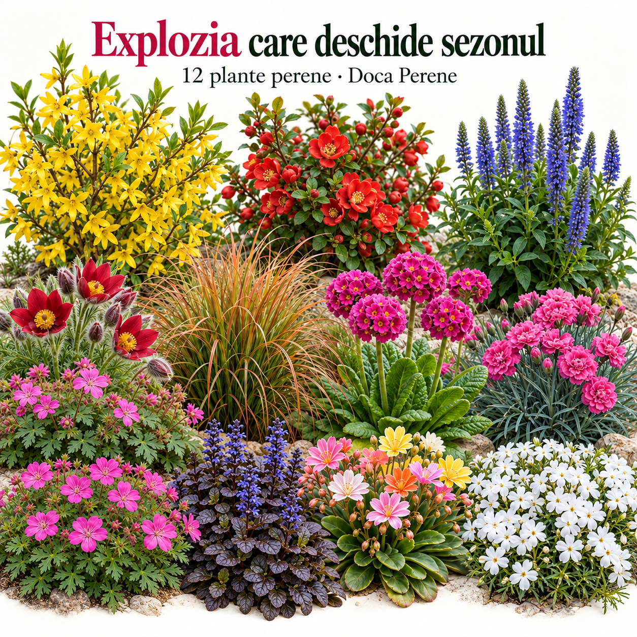 Explozia care deschide sezonul: perene de primăvară