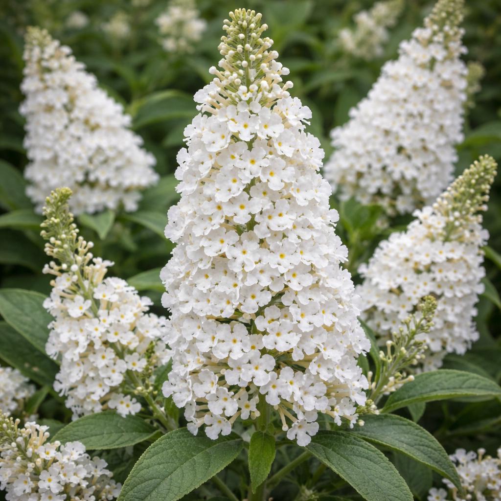Liliac de vară compact - Buddleja davidii Chrysalis™ ‘White’