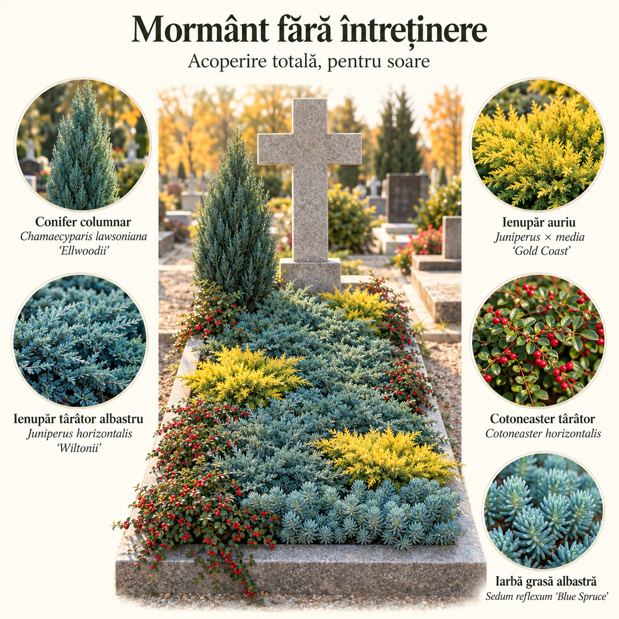 Mormânt fără întreținere – 15 plante care acoperă tot pământul, pentru soare