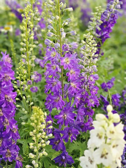 Nemțișor peren - Delphinium cultorum Magic Fountain Dark Blue Black Bee