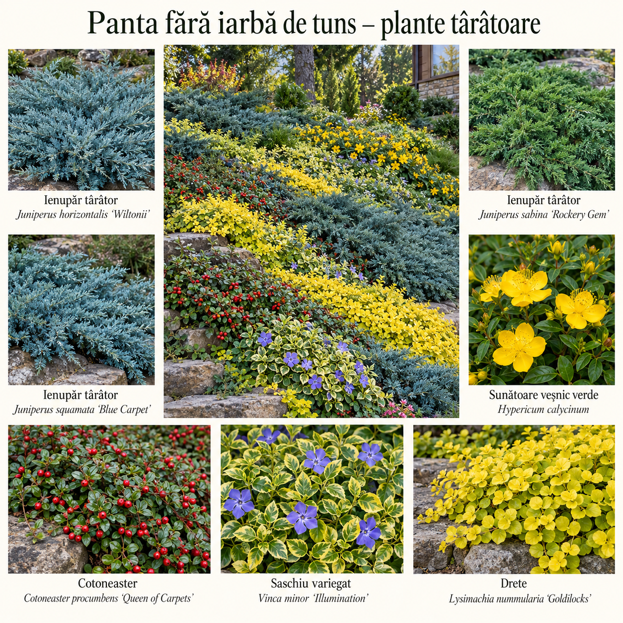 Panta fără iarbă de tuns – 8 plante târâtoare pentru taluzuri