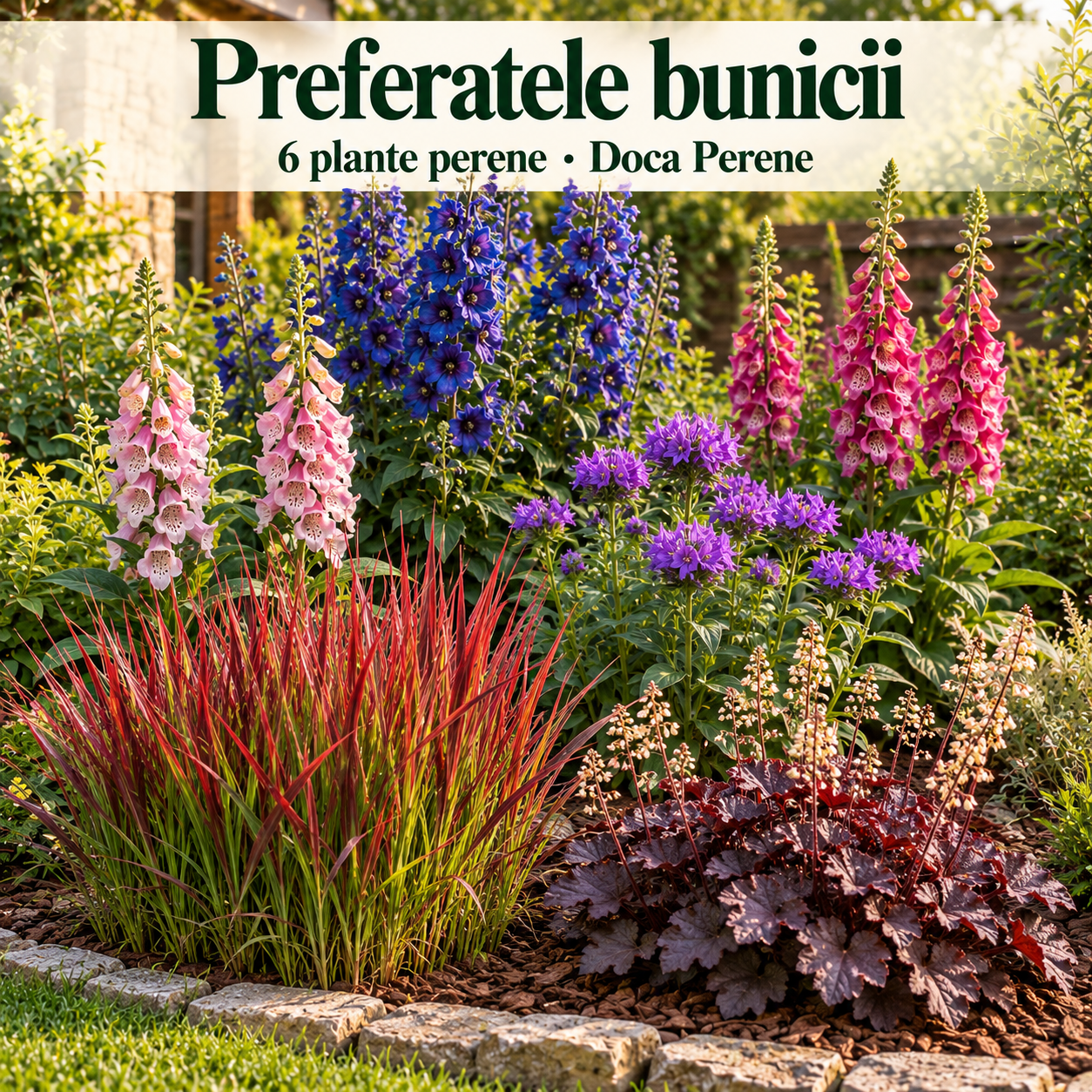 Preferatele bunicii: pachet de perene de grădină