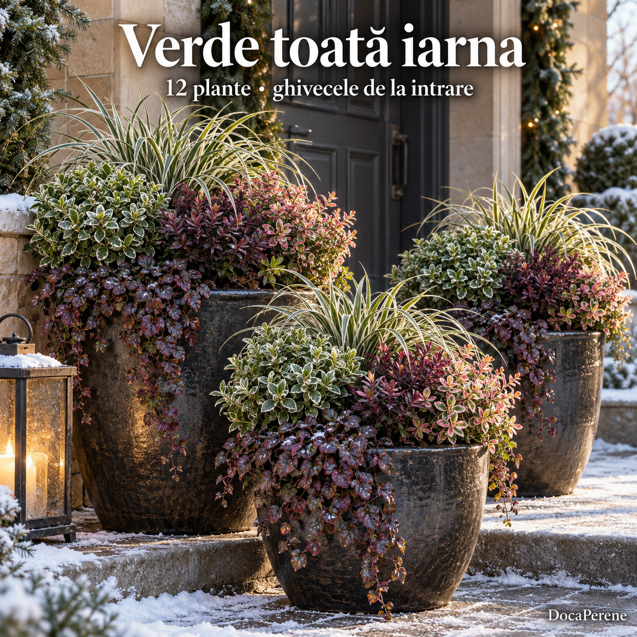 Verde toată iarna – 12 plante pentru ghivecele de la intrare