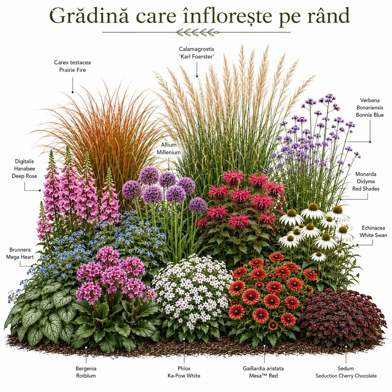 Gradina care infloreste pe rand