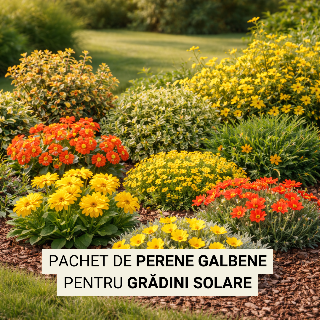 Pachet cu perene galbene pt grădini solare