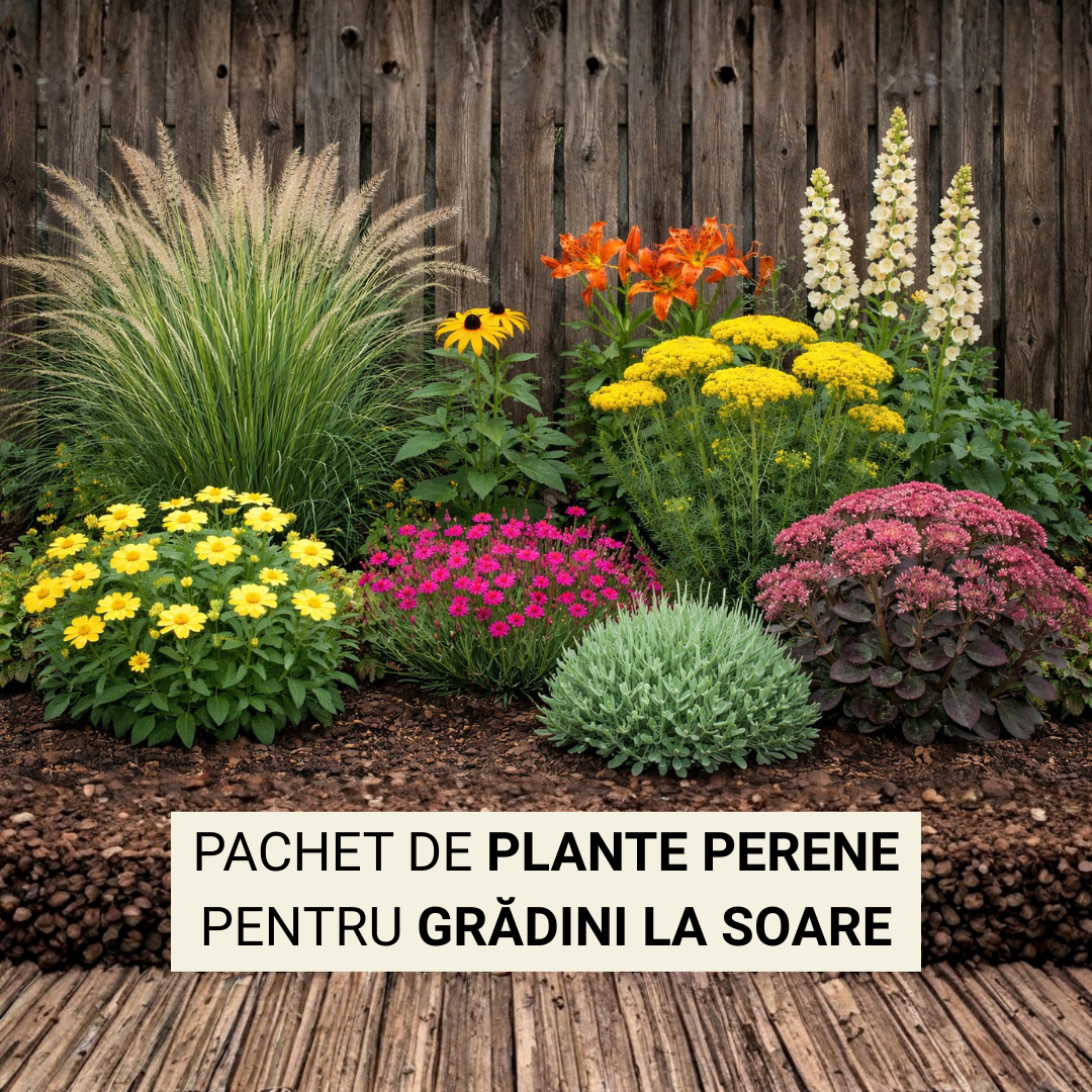 Pachet cu perene de grădină care adoră soarele